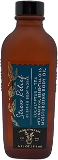 Bath and Body Works Aromatherapy Stress Relief EUCALYPTUS TEA Moisturizing Body Oil 4 fl oz