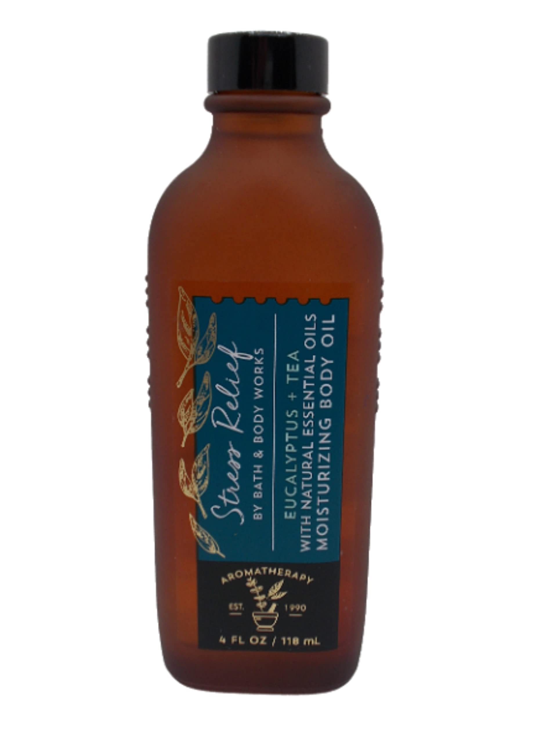 Bath and Body Works Aromatherapy Stress Relief EUCALYPTUS TEA Moisturizing Body Oil 4 fl oz