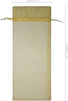 Vista 5 de Ankirol – 10 bolsas pequeñas transparentes de organza, 5.514.5 pulgadas, para baby shower o recuerdos de boda, con cordón de ajuste