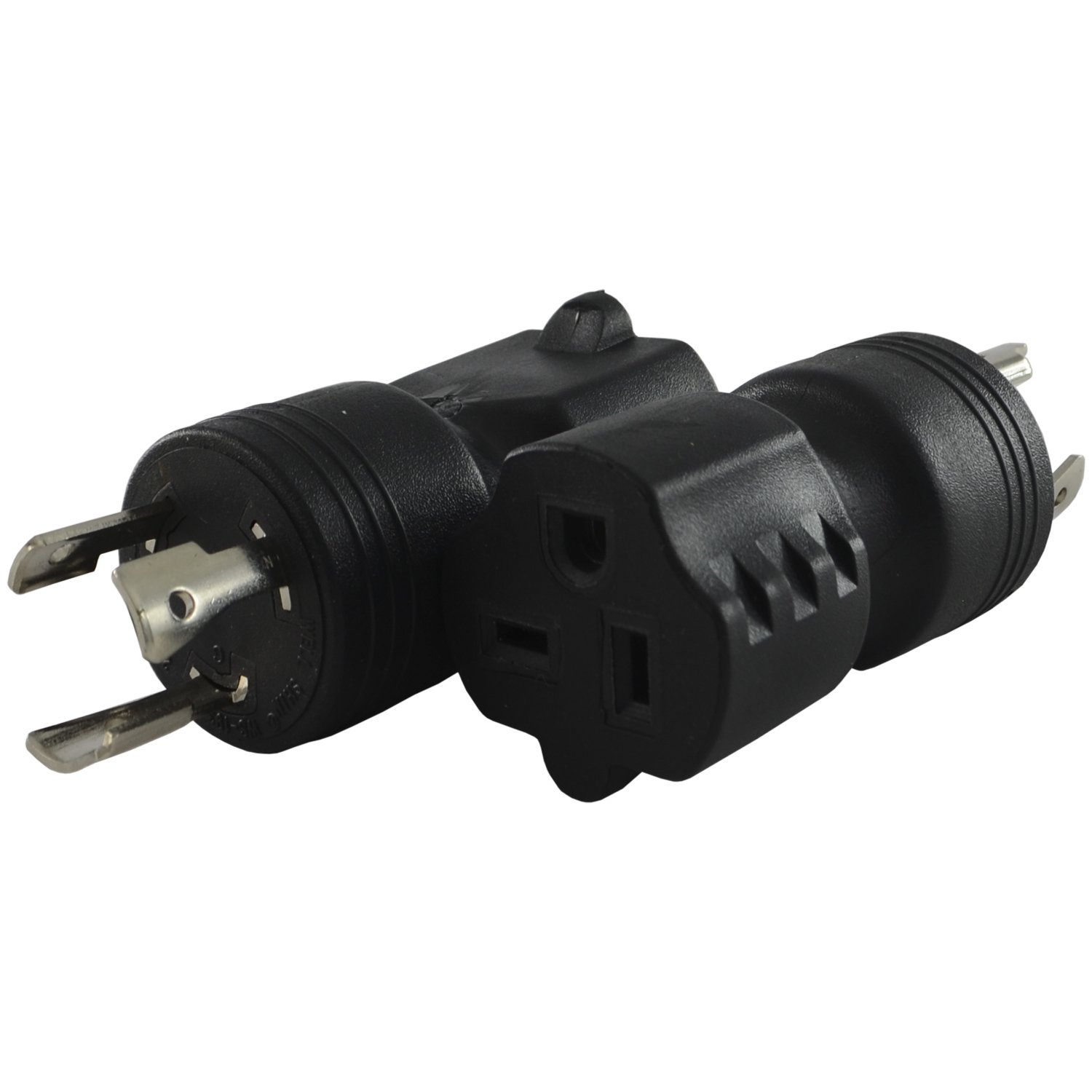 Conntek 30124 NEMA L6-20P to NEMA 6-20R Electrical Plug Adapter