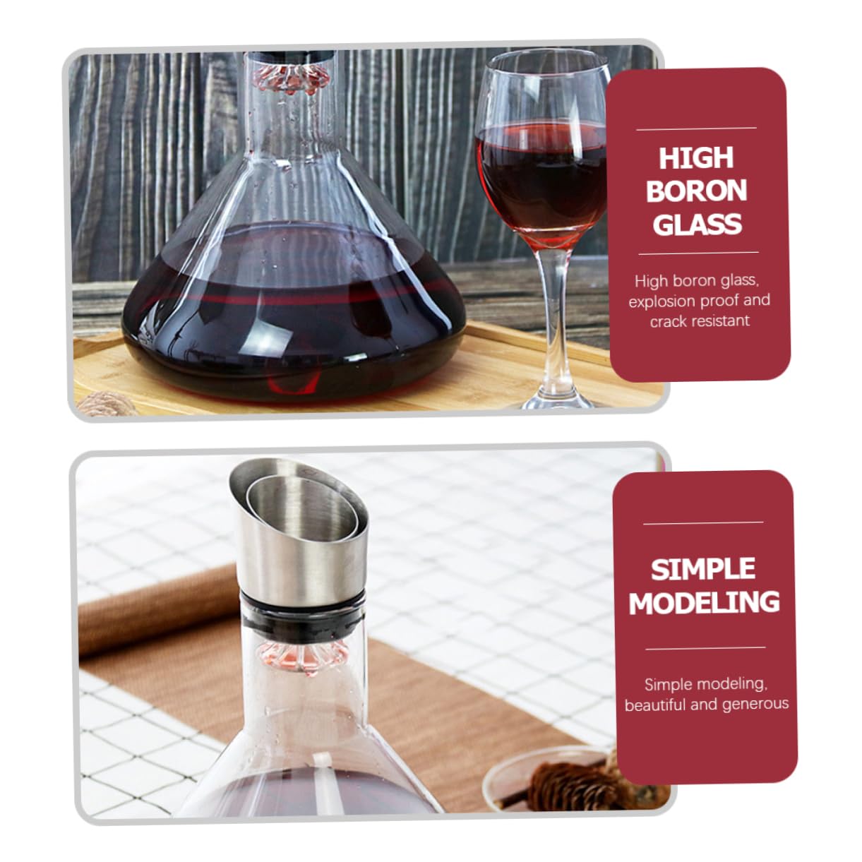 Cabilock jarra decantador de vino de cocina botella de licor de vidrio decoración hogar home decor dispensador de vino decantador de vino de cristal de barra whisky frasco