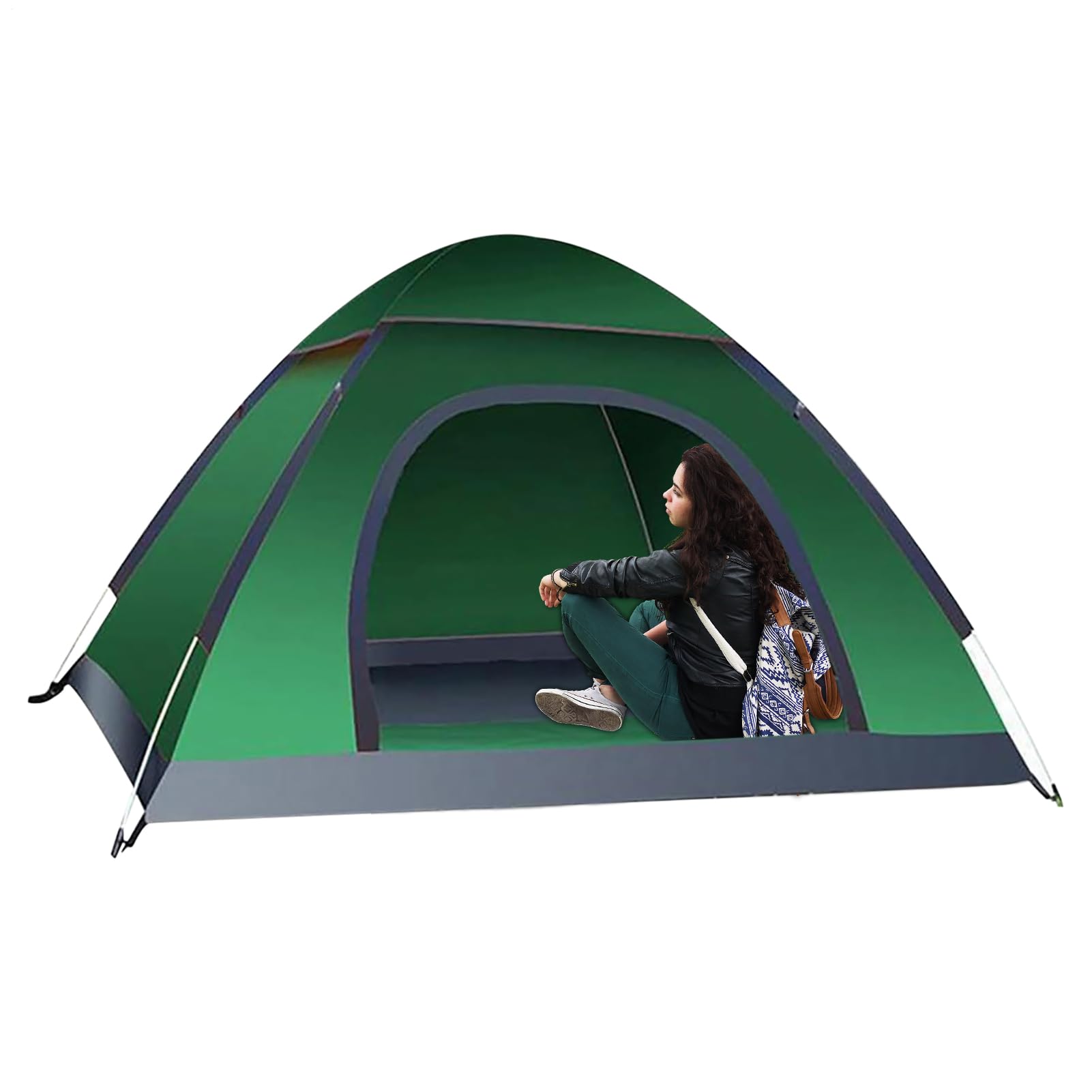 Tenda da Campeggio Pieghevole con Protezione Raggi UV | Tenda Da Spiaggia Per Sport Outdoor E Attività All'Aria Aperta, Backpacking, Viaggi, Escursionismo, Pesca E Picnic Per 2-3