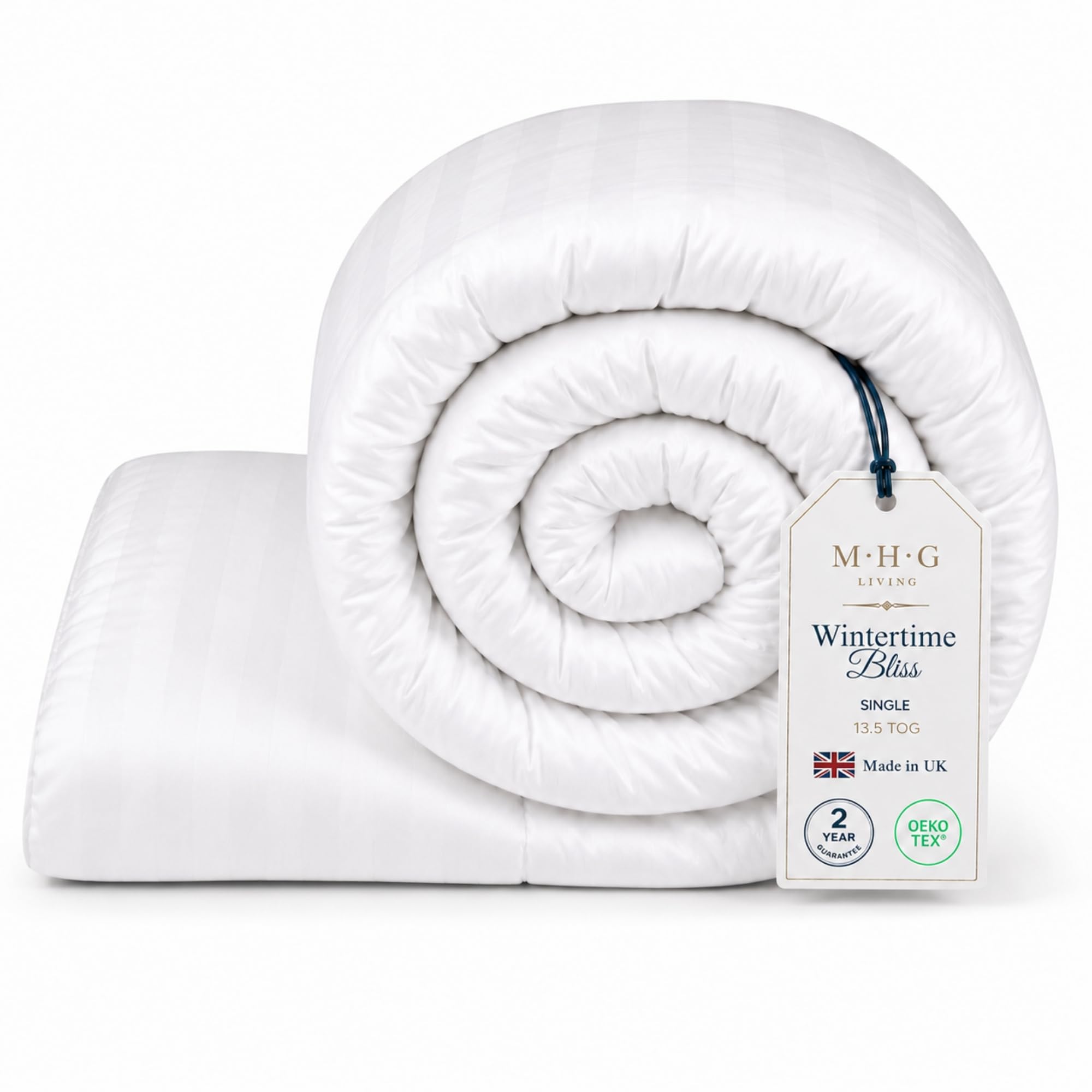 Mhg Living 13.5 Tog Winter Microfibre Duvet – Single (135X200cm) – Extra Warm Hollowfibre Quilt For Cold Weather – Hypoallergenic, Breathable & Machine Washable Bedding