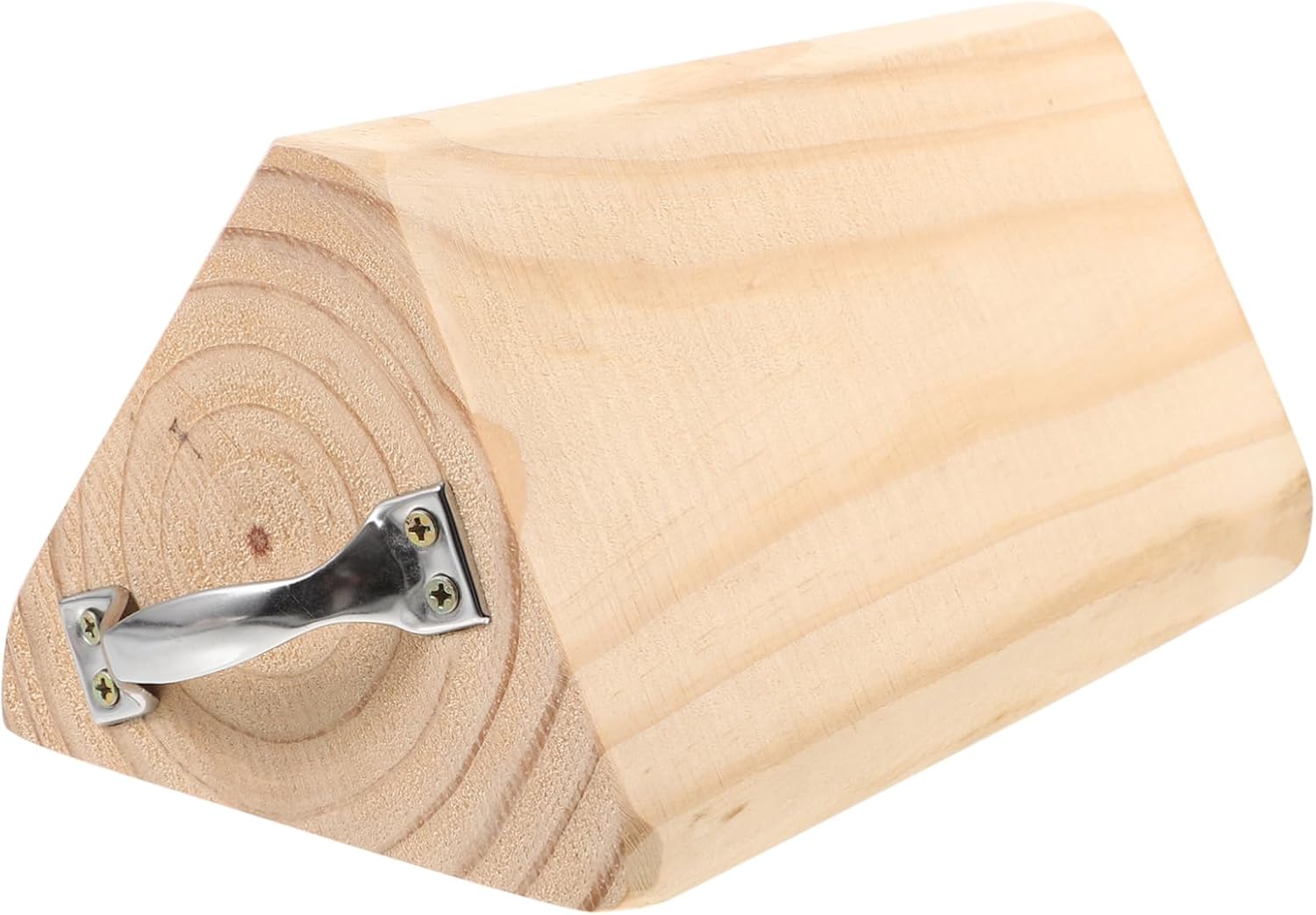 Triangular Rv Wheel Chock Solid Wood Motorbike Chock Stabilizer Block for Camper Car Truck