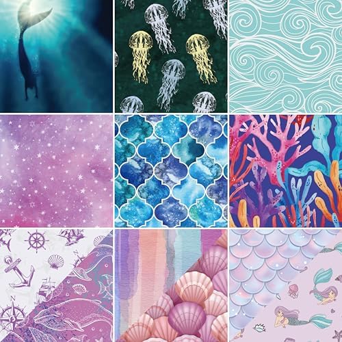Amazon.com : 60 Sheets Ocean Waves Scrapbook Paper, A5 Size Assorted Ocean Wavy Print Cardstock ...
