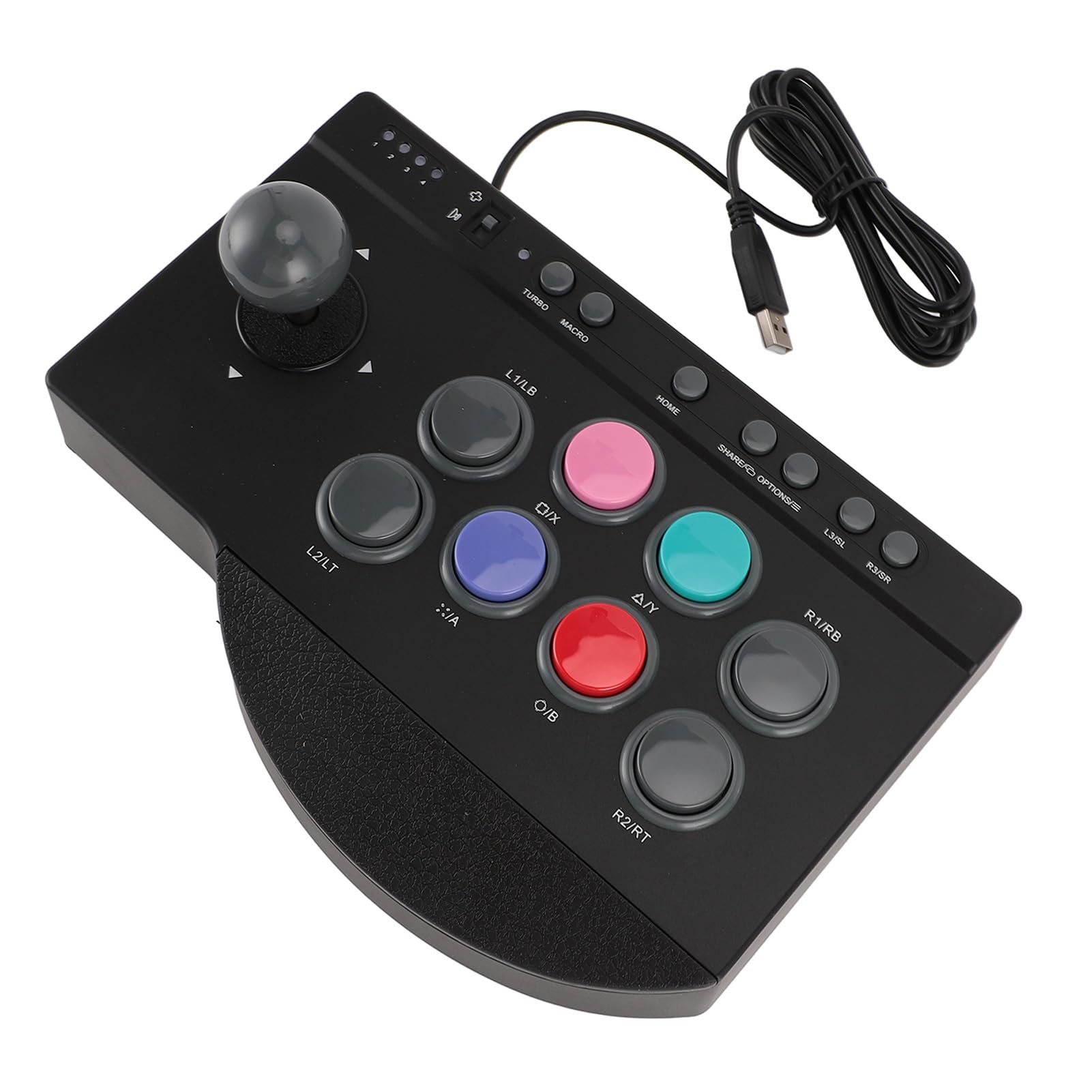 POENVFPO Walka Joystick z Funkcjami Makro, Duża kompatybilność Kontrolera Gier dla PC, Sterowanie Trybu dla Pudełek