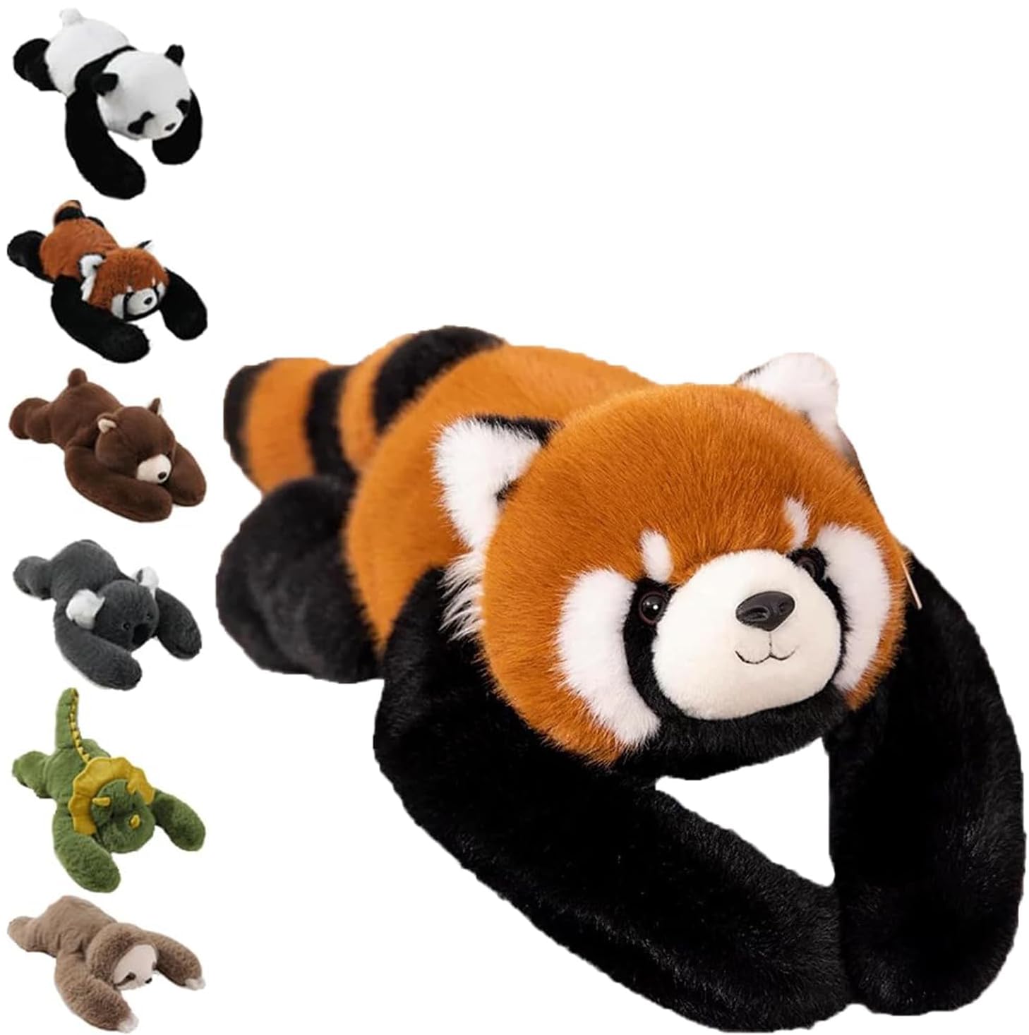 Terraphy Weighted Plush Animals, Hugging Pillow for Anxiety Relief & Sleep Support, Cute Soft Plush Toy Pillow, weighted animals for adults (Red Panda, 65CM)