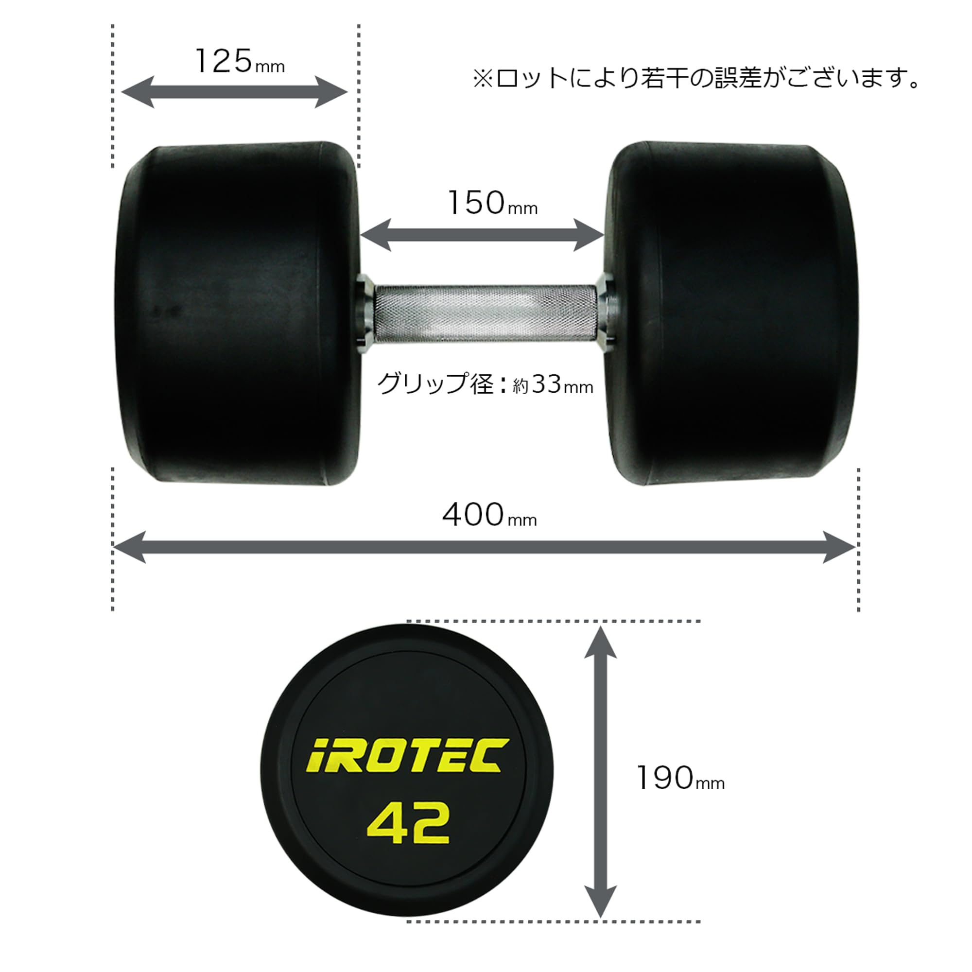 Amazon | IROTEC(アイロテック) ジム ダンベル 42KG（オール