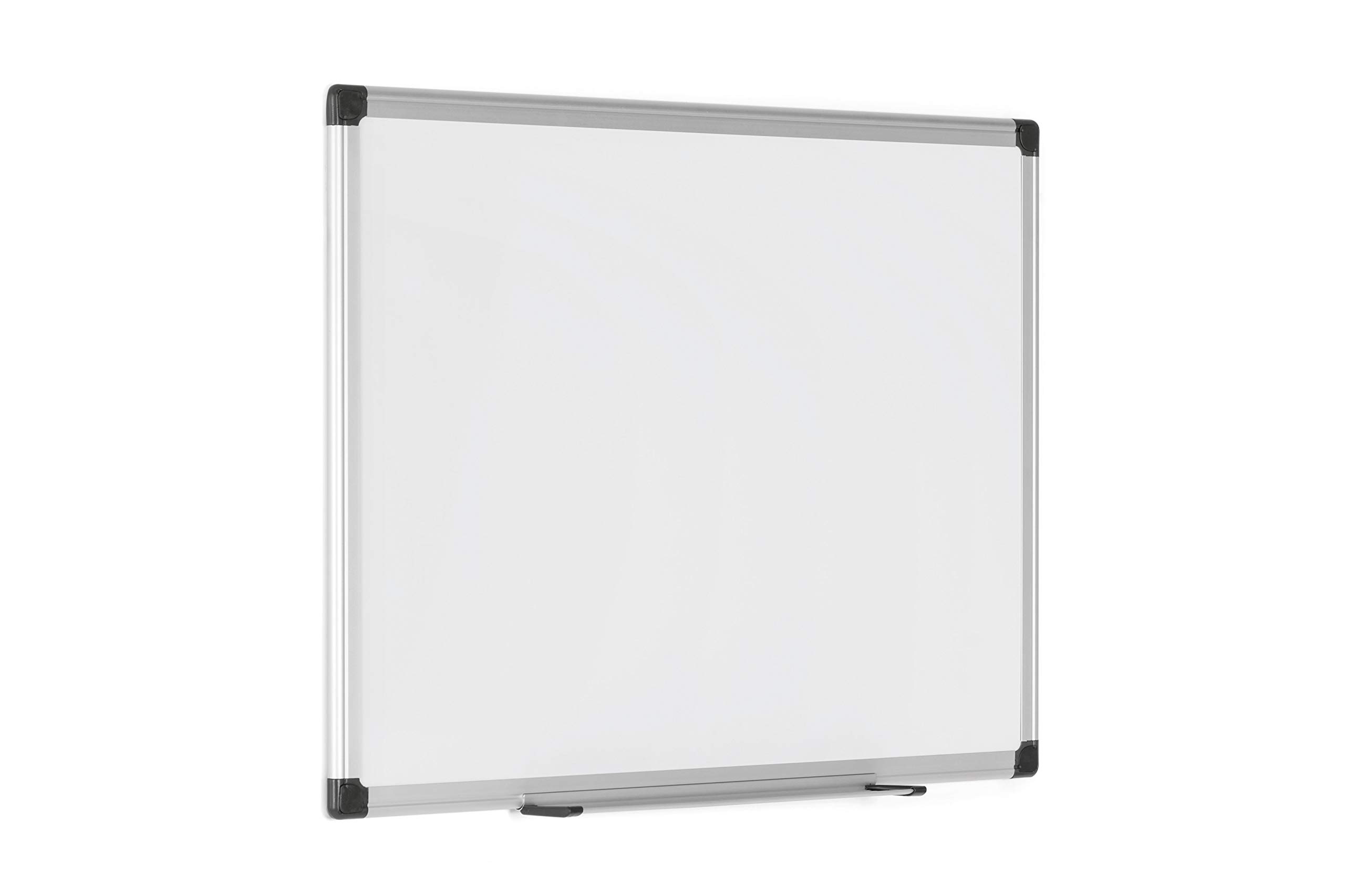 Bi-Office Maya magnetyczna tablica suchościeralna, emaliowana powierzchnia premium, zmywalna na sucho, tablica memo z aluminiową ramą i półką na długopisy, tablica magnetyczna, 105 x 75 cm