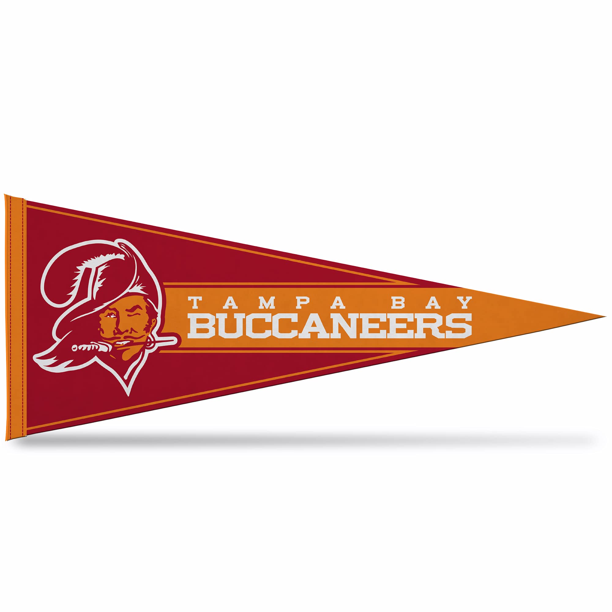Rico Industries NFL FootballRetro 12" x 30" Felt Wall Décor Pennant - Great for Home/Bed Room/Man Cave Décor Tampa Bay Buccaneers