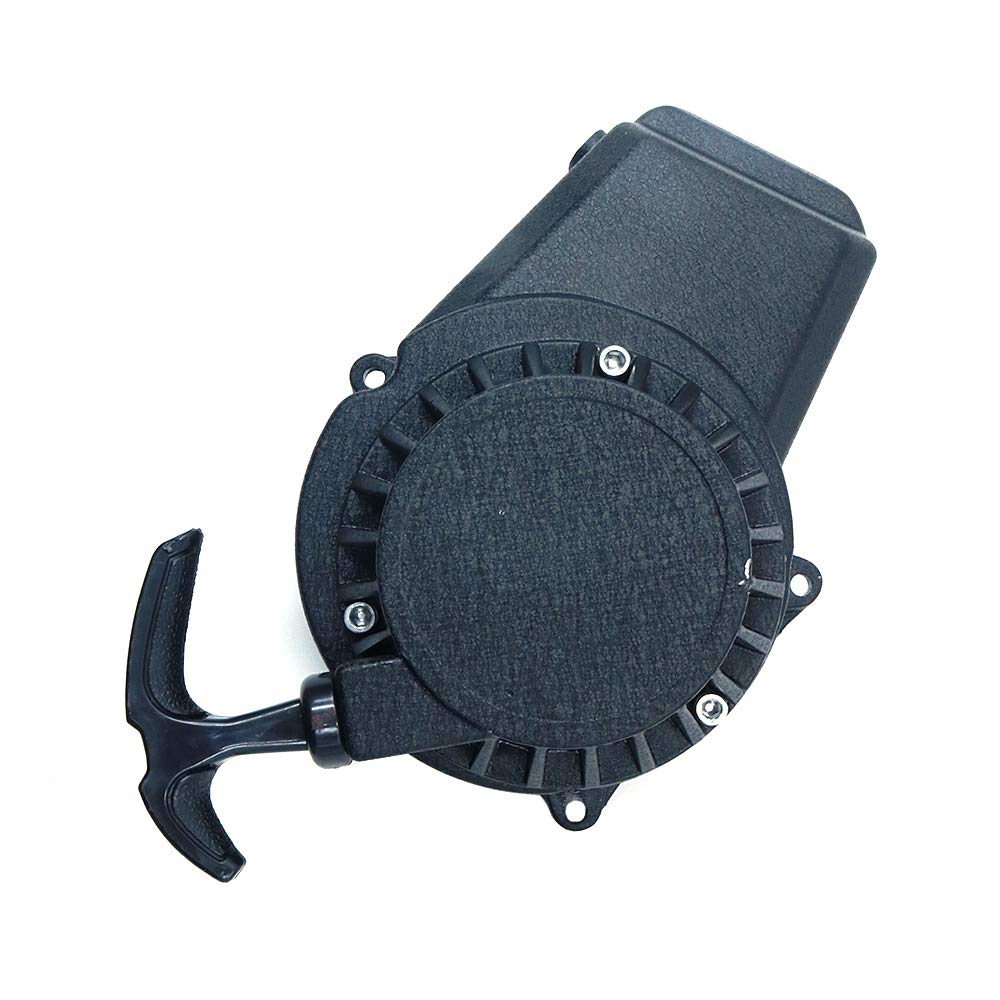 Namvo 47-49cc Mini Moto Pull Start, 2 Tempi Raffreddato ad Aria Moto Dirt Quad Pull Start Plastica Manuale Avviamento Manuale Accenditore Pullstart Accenditore Moto (Nero)