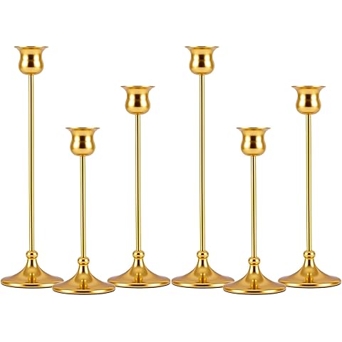 Metal Candle Holder Taper Candlestick Holders for Candle Sticks Vintage Candelabra ...