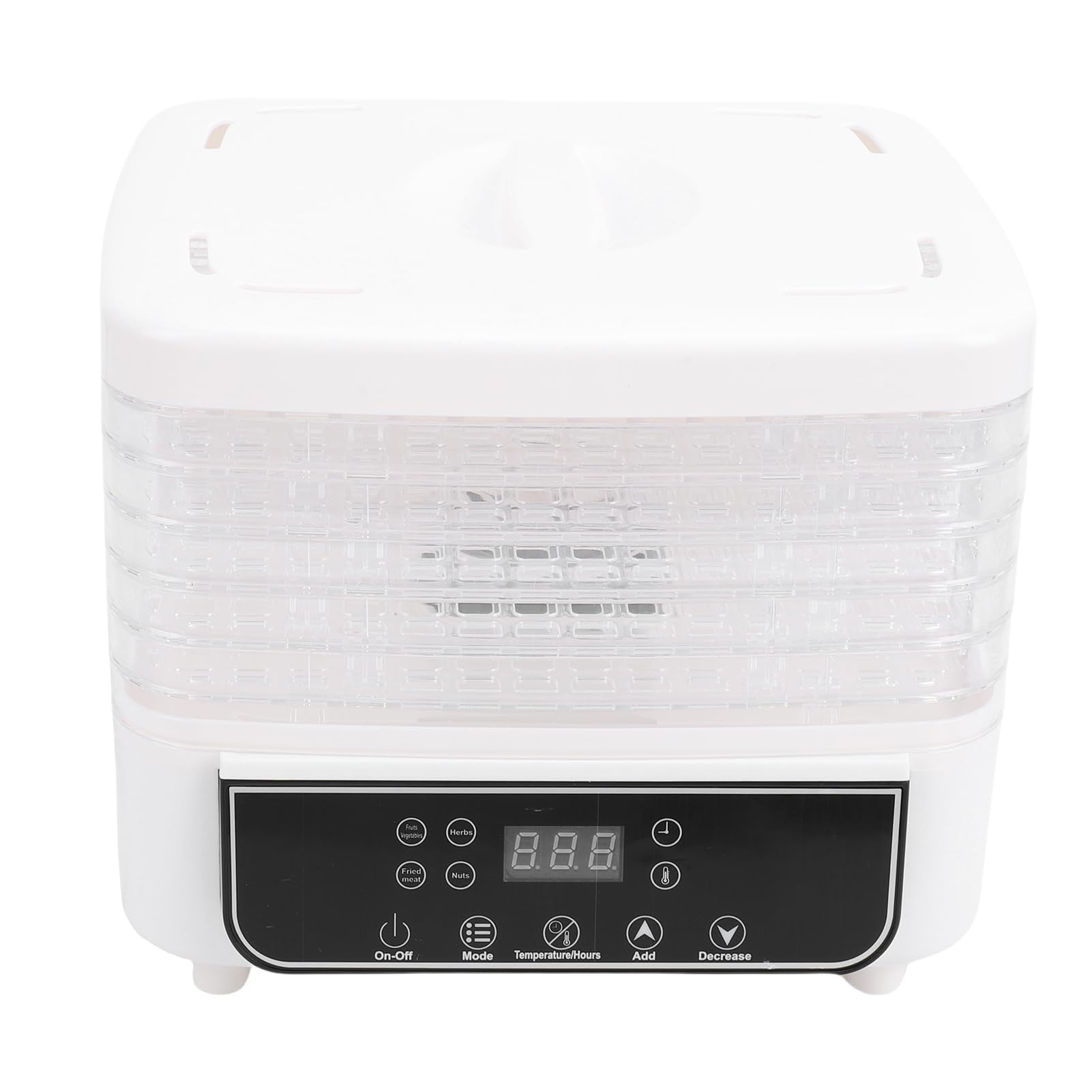 HEEPDD Disidratatore per Alimenti da 160 W, Essiccatore per Alimenti Elettrico con Temperatura e Timer Regolabili per Snack, Frutta, Verdura e Amanti della Carne Secca in Ambienti (Spina europea 220
