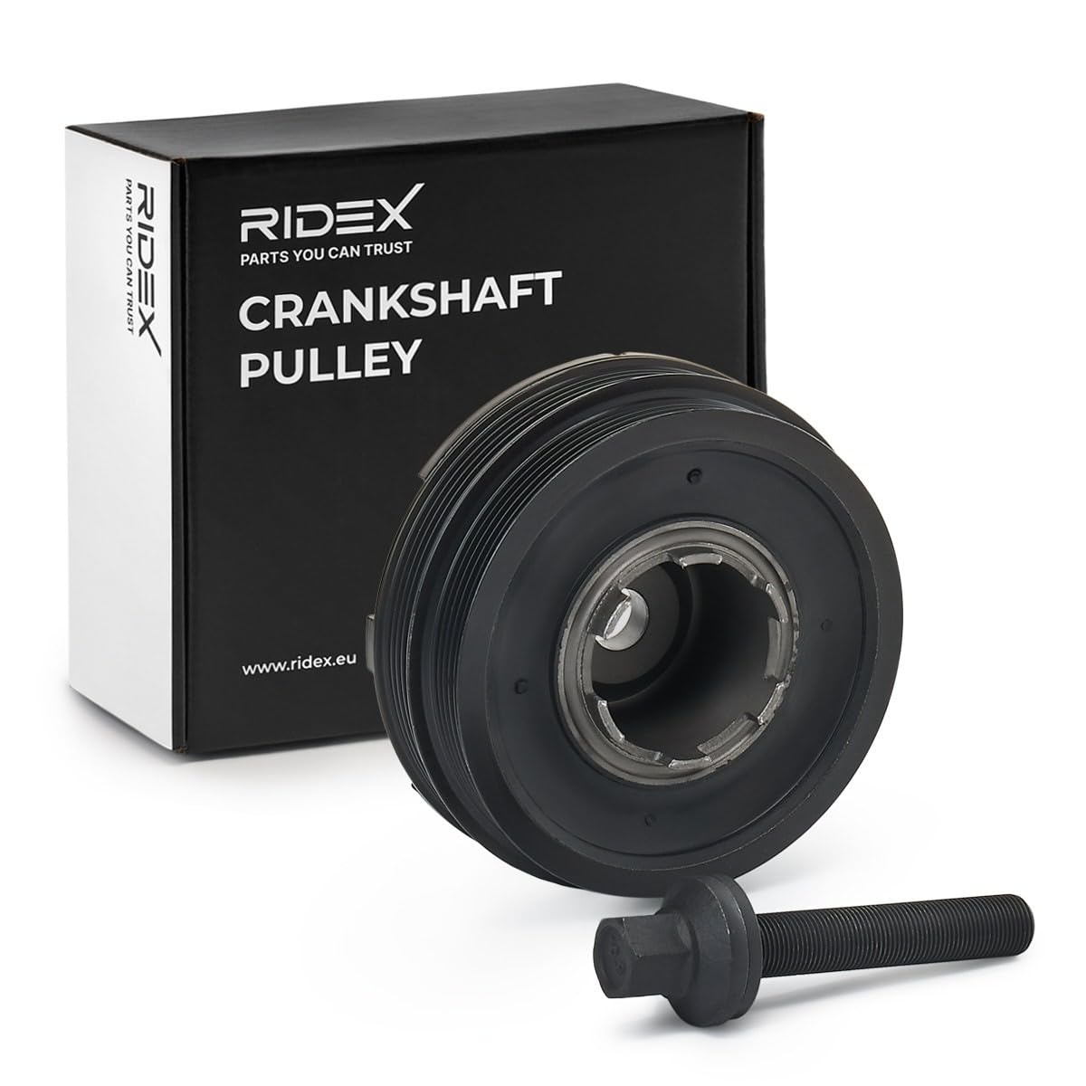 RIDEX 3213B0161 Polea de cigüeñal para cigüeñal con tornillo