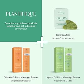 PLANTIFIQUE Gua Sha Facial Tools | Gifts | Massage Tool | Jawline Sculptor | Face Sculpting Tool for Your Skin Care Routine | Jade Guasha