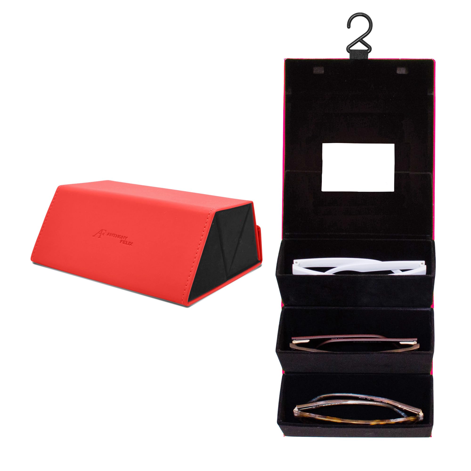 Sunglasses Travel Case for 3 Pair, Travel Sunglasses Organizer