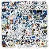 100 PCS Los Angeles Dodgerzzz Stickers Baseball Colorful Aesthetic Decals Vinyl Sticker Waterproof for Water Bottle Computer Laptop Luggage Phone Car Skateboard Bumper 2-3 inches