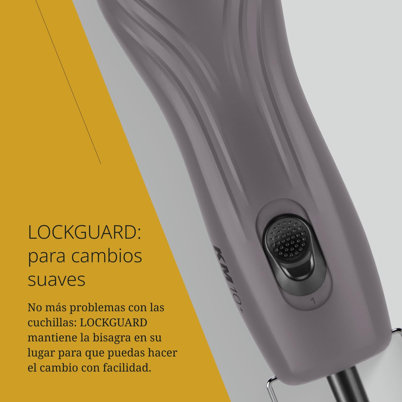 Wahl, KM10+, Máquina de Cortar Pelo para Animales con Cable, Ligera, Silenciosa y Eficiente, Morado