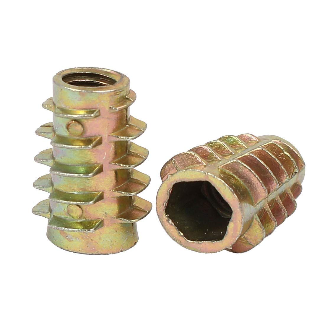 New Lon0167 Wood Furniture Featured Zinc Alloy Hex reliable efficacy Socket Insert Screws E-Nuts M6x18mm 200pcs(id:d3b ae 91 43e)