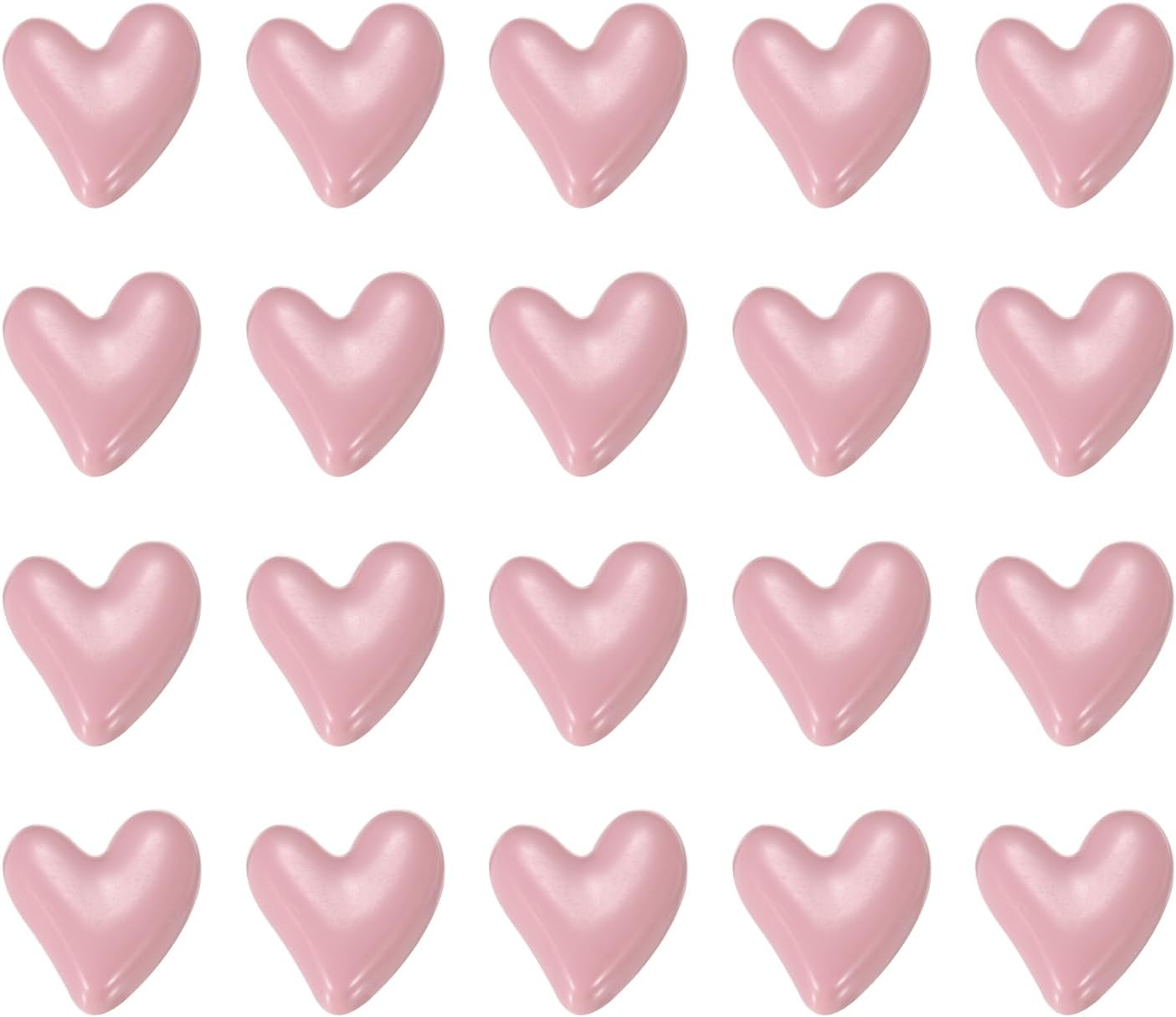 PATIKIL Fridge Magnets, 22 Pcs Love Heart Decorative Magnets Cute Refrigerator Magnets Decorative Magnetic Stickers for Home Kitchen Whiteboard Cabinet Locker, Pink