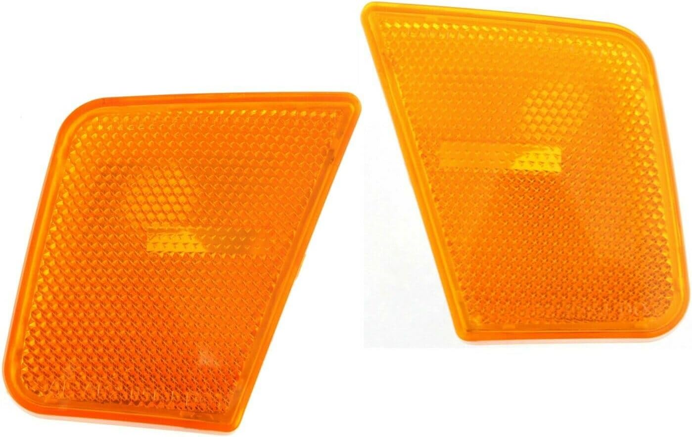 Set of 2 Right Signal Light + Front Left Side Marker Light Assembly Turn Pfm Amber for Jeep for Liberty 2005-2007