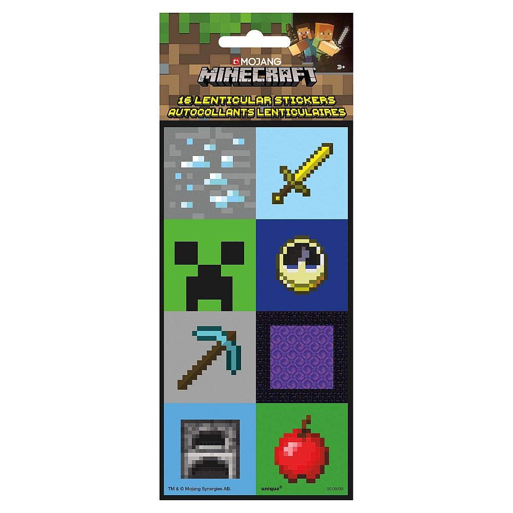 Amazon.co.jp: マインクラフト レンチキュラー3Dステッカーセット