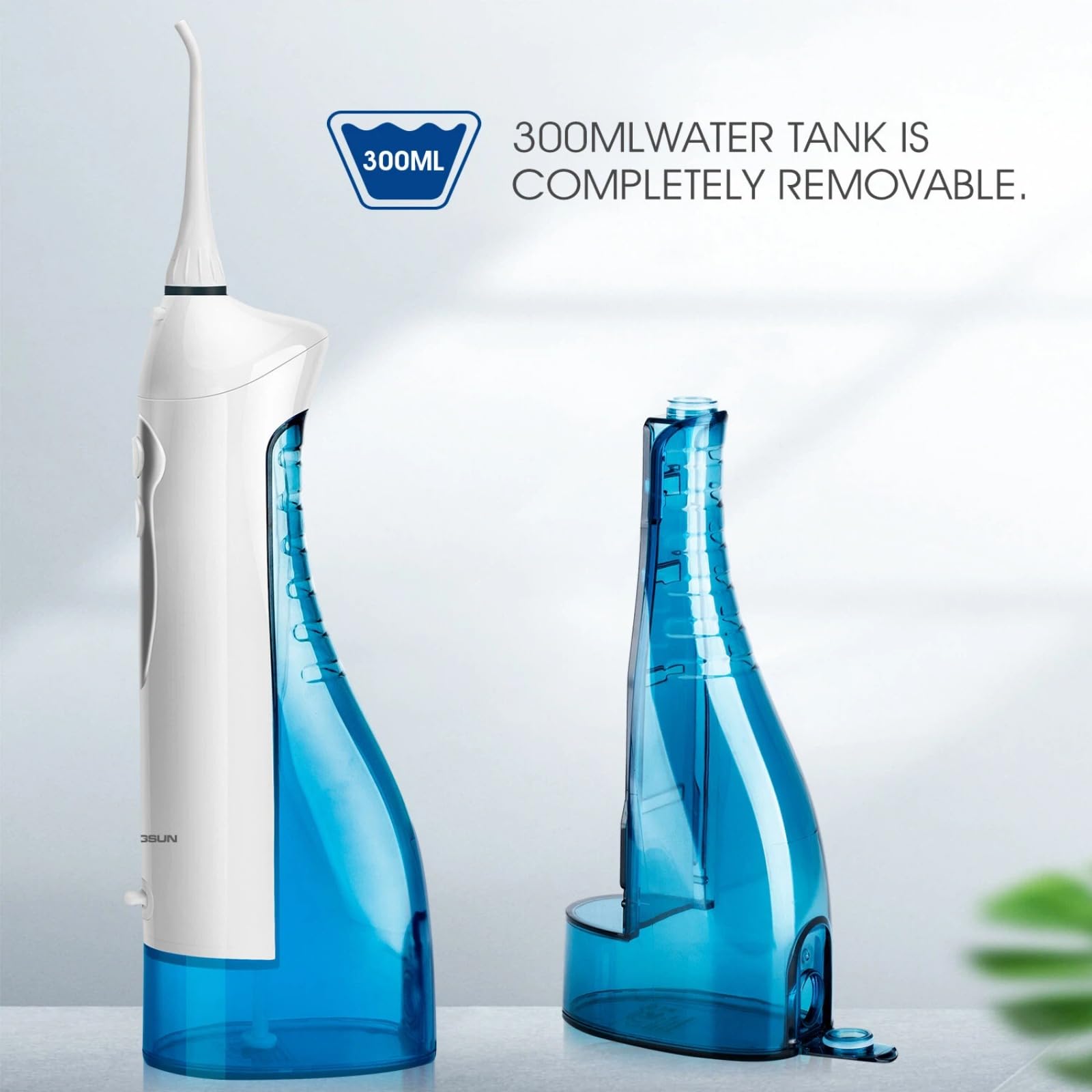 Portable Hangsun Munddusche Kabellos Wasser Flosser für Zähne Tragbar Oral Irrigator Elektrische Zahnreiniger HOC700 mit 3 Modi IPX7 Wasserdicht und USB Wiederaufladbarer für Reise und Homful…
