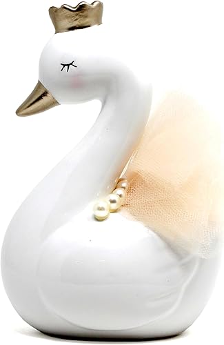 Miniatura 5 de Child to Cherish Hucha de cerámica del cisne, Hana el cisne