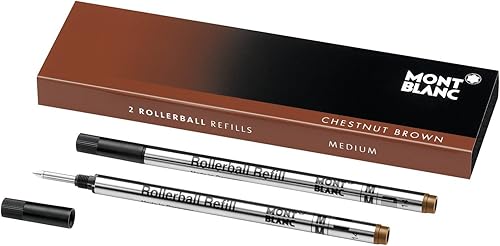 Vista 12 de Montblanc Recambios de punta redonda – Recambios de bolígrafo de secado rápido para bolígrafos Montblanc Rollerball y Fineliner negro