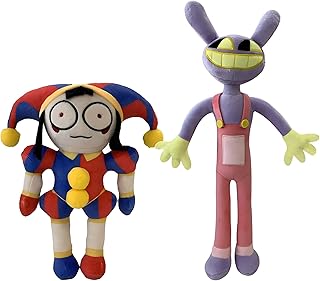 The Amazing Digital Circus Plush Toy, Pomni, Ragatha, Pomni And Ragatha Game Surrounding Doll Ornaments Birthday Gift, Suitable for Interior Decoration (Color : 2pcs)