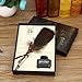 SpyShop Owl Feather Dip Pen with Ink - Writing Instrument Gift Set for Kids & Calligraphy Lovers