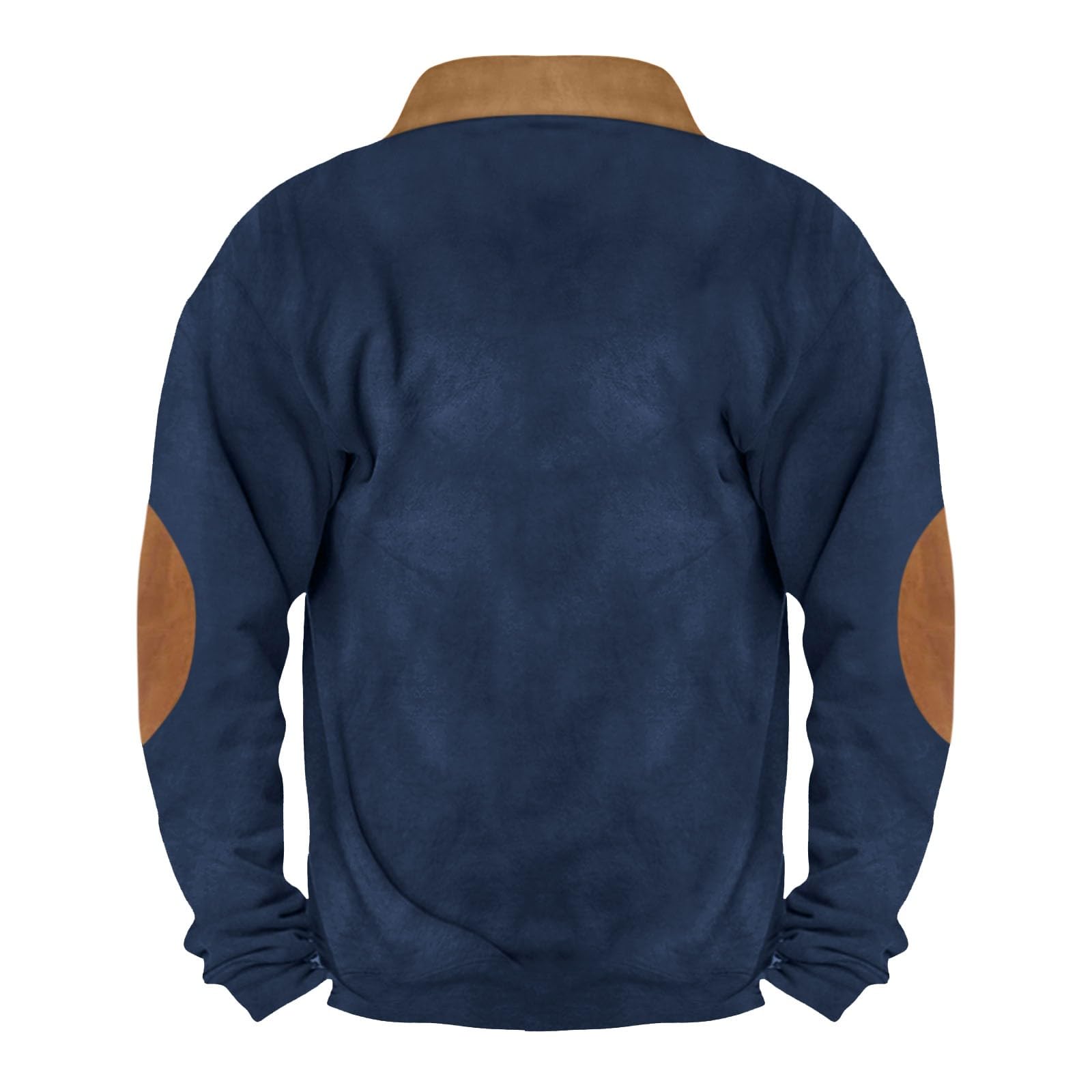 Sweatshirt en Polaire à Manches Longues et Fermeture éclair 1/4 pour Homme 2026 Pull d'hiver Chaudes Pullover Sweater