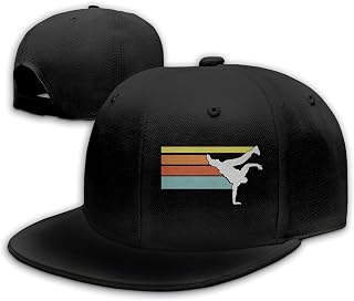 Vintage Hip Hop Breakdance Flat Bill Snapback Men Women Fashion Adjustable Baseball Cap Snapback Hat Hip Hop Flat Bottom Caps