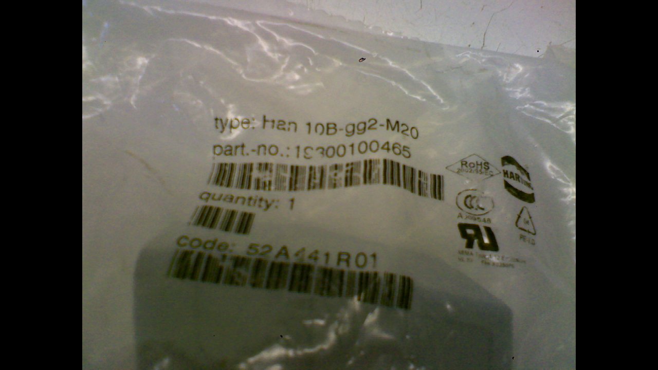 Harting 19300100465 Connector Housing 19300100465