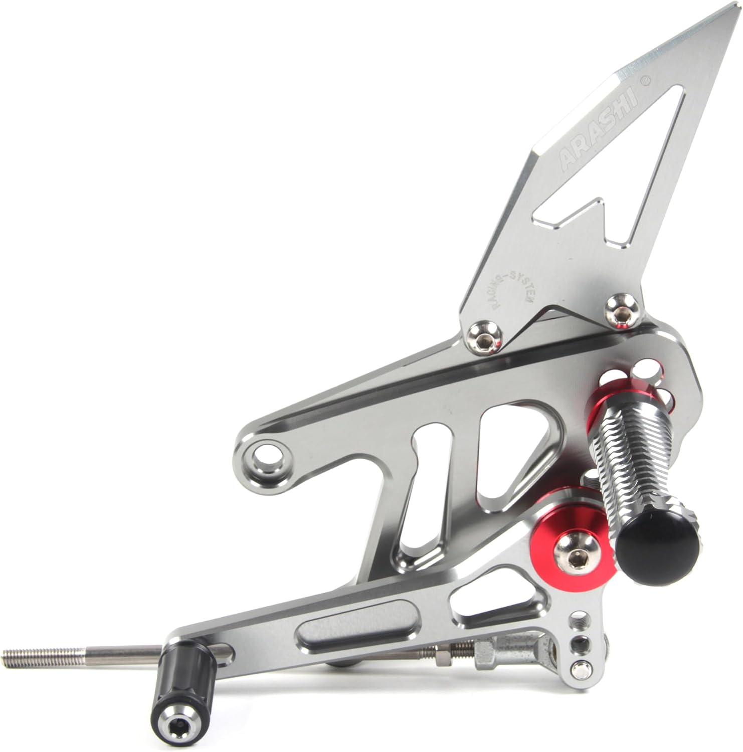 V2.0 Adjustable Rearsets Compatible with Aprilia RSV4 FACTORY APRC ABS SBK SE 2013-2016, RSV4 2017-2021, Tuono V4 1100 2017-2020, Gray