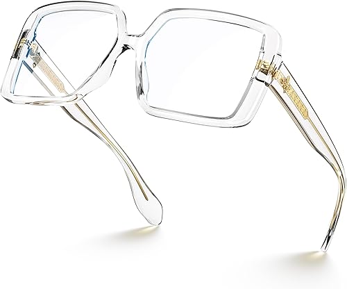 Miniatura 3 de VISOONE Gafas de bloqueo de luz azul TR90 de gran tamaño, accesorios de moda, sin receta para mujeres, Harvard