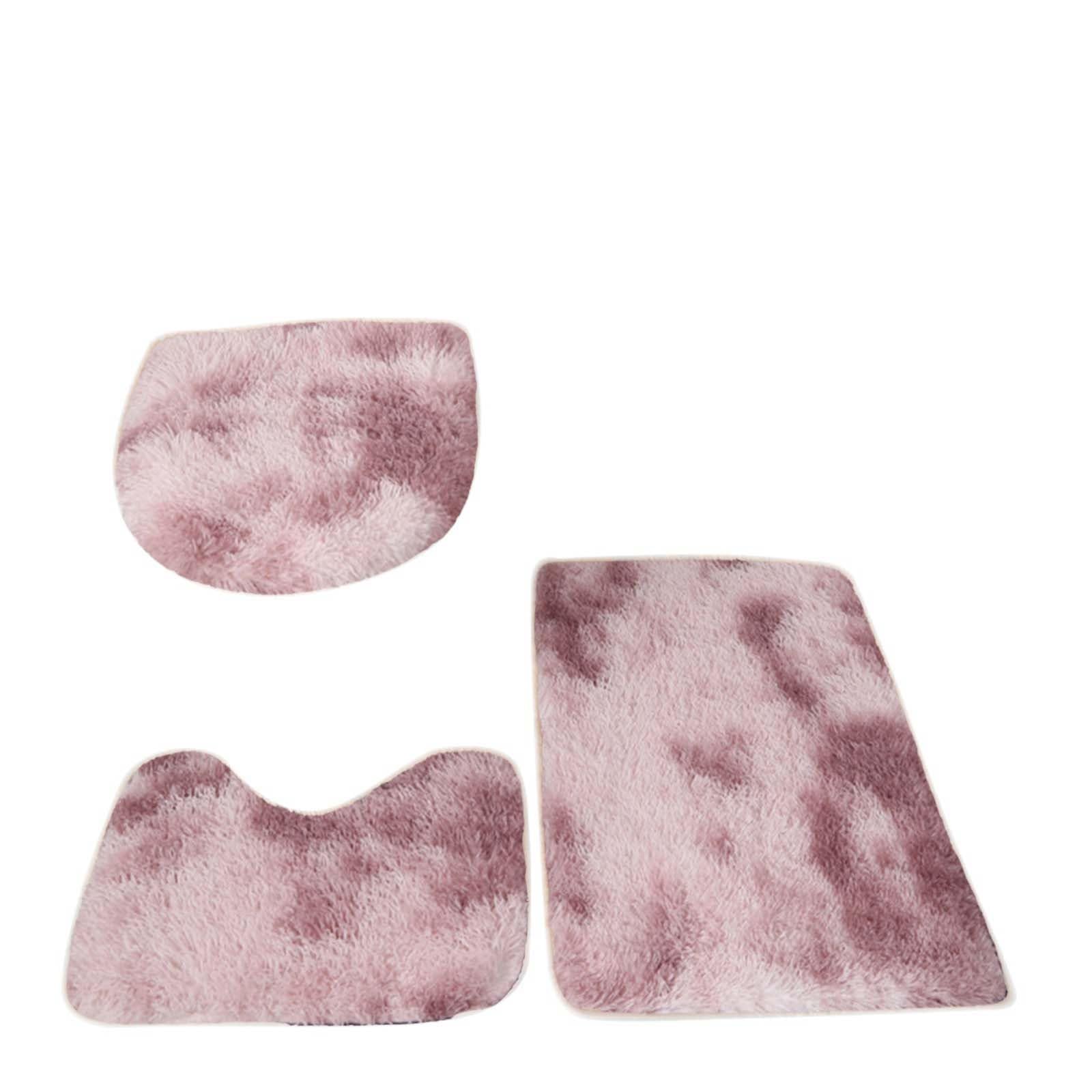 Tapis de bain en microfibre lot de 3 pièces absorbantes pour salle de bain et WC