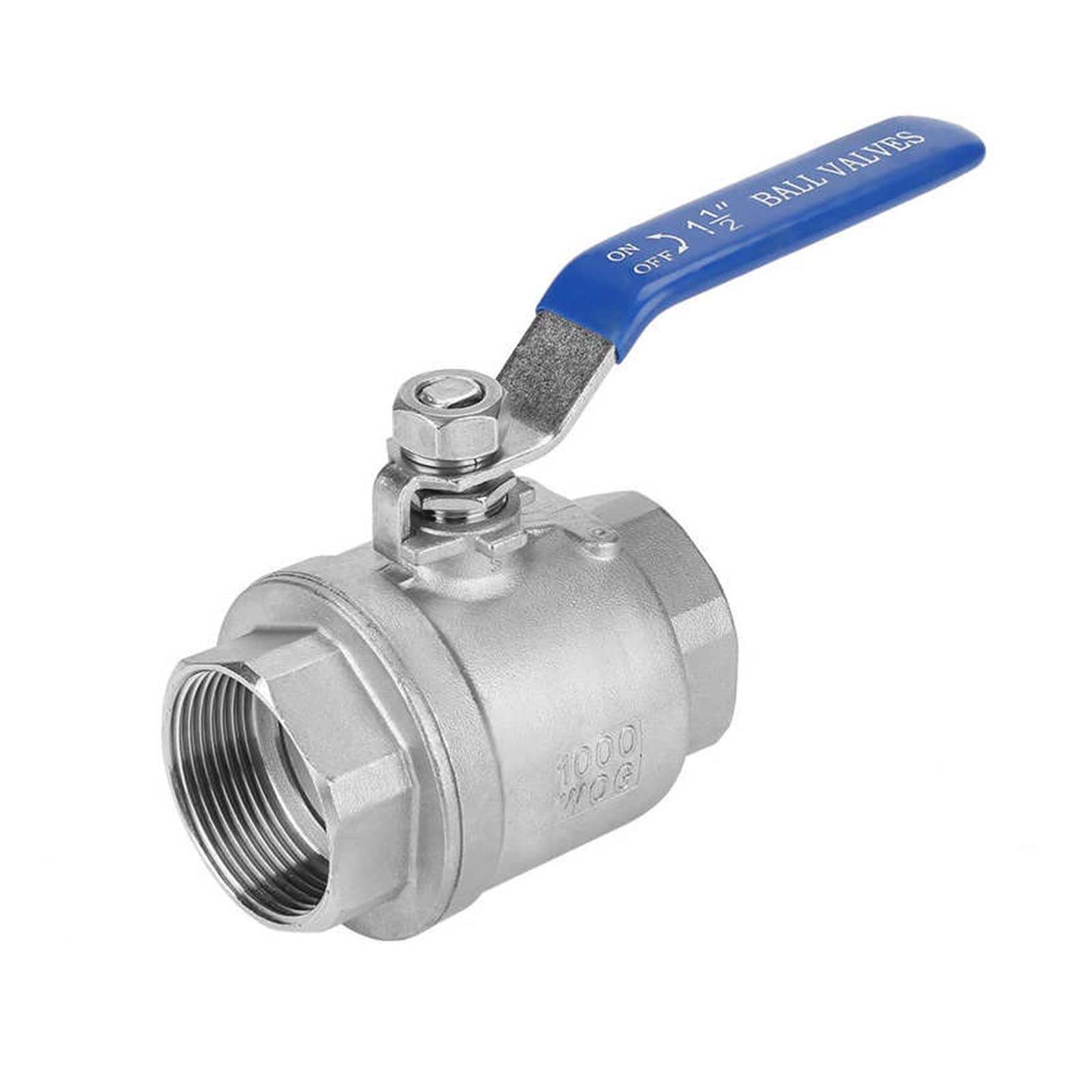 Vanne à boisseau sphérique inox pour réseau de jardinage et chauffage domestique DN40 1-1/2"