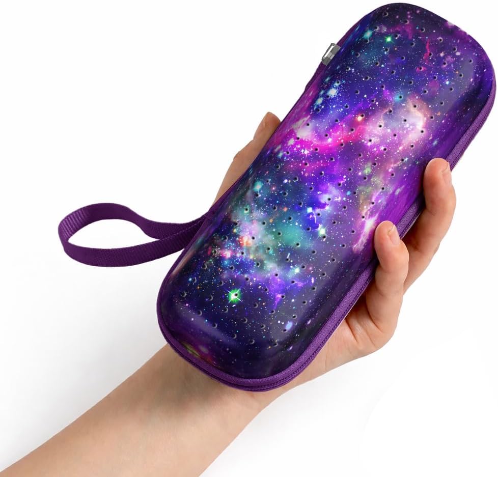 WIRESTER Electric Toothbrush Travel Case, Portable Toothbrush Box Holder Compatible with Oral-B Pro 1000 2000 3000 3500 5000, for Philips Sonicare ProtectiveClean 4100 6100 7500 - Purple Nebula Galaxy