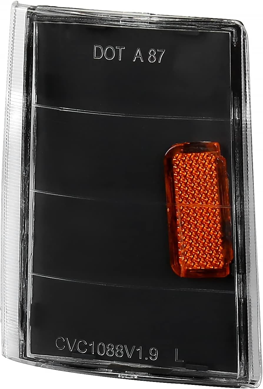 SPEC-D TUNING Black Headlights + Bumper Lights + Corner Lights Compatible with 1988-1993 Chevy C10 Pickup C/K 1500 2500 3500 Silverado Sierra, Left + Right Pair Headlamps Assembly