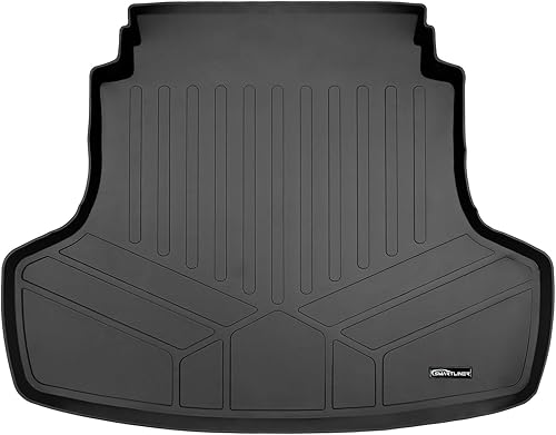 Miniatura 32 de SMARTLINER Alfombrillas de piso de 2 filas y forro de carga detrás de la tercera fila compatibles con Hyundai Palisade 2020-2025 Hyundai Elantra