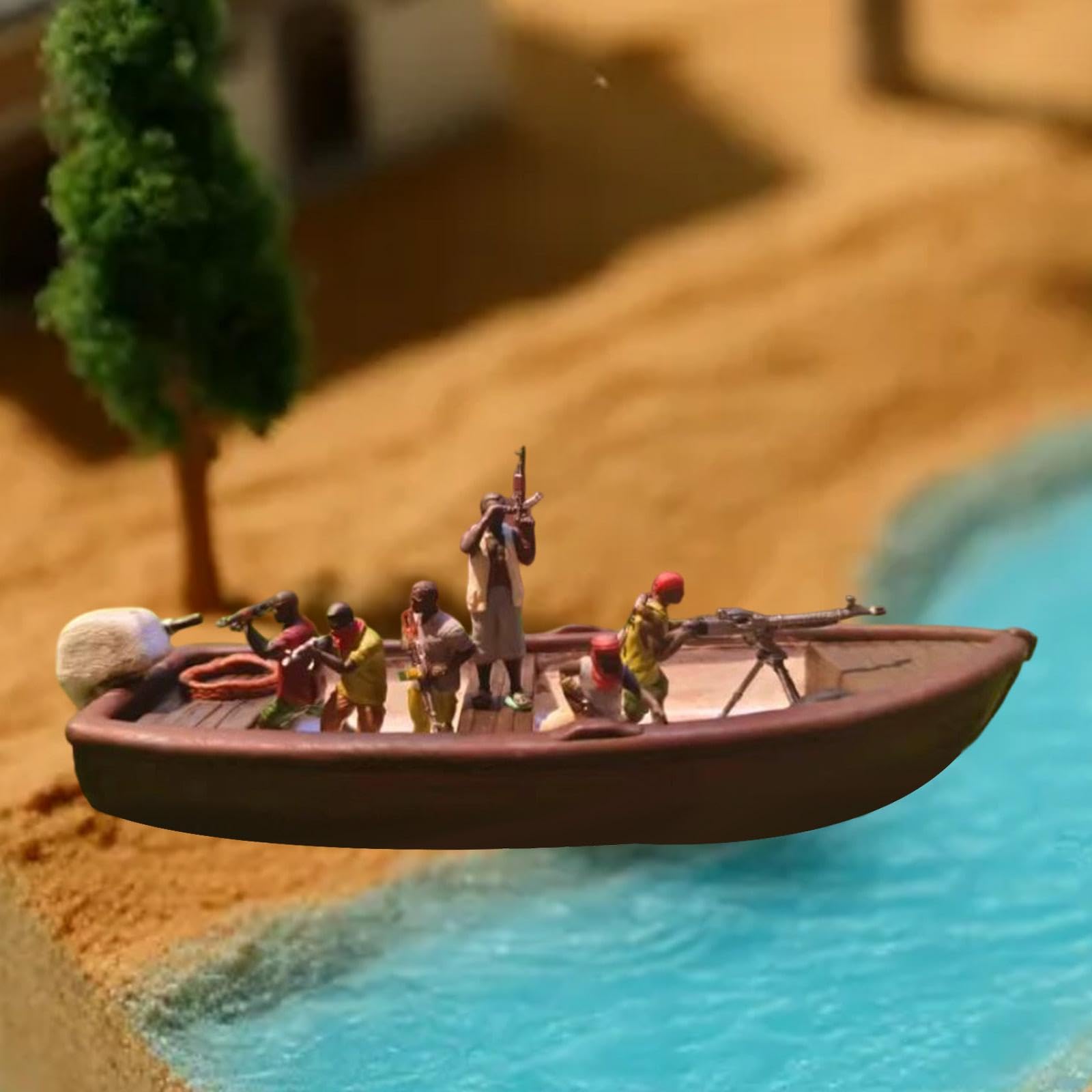 Set De Miniaturas 1/64 para Juegos De rol,con Barco