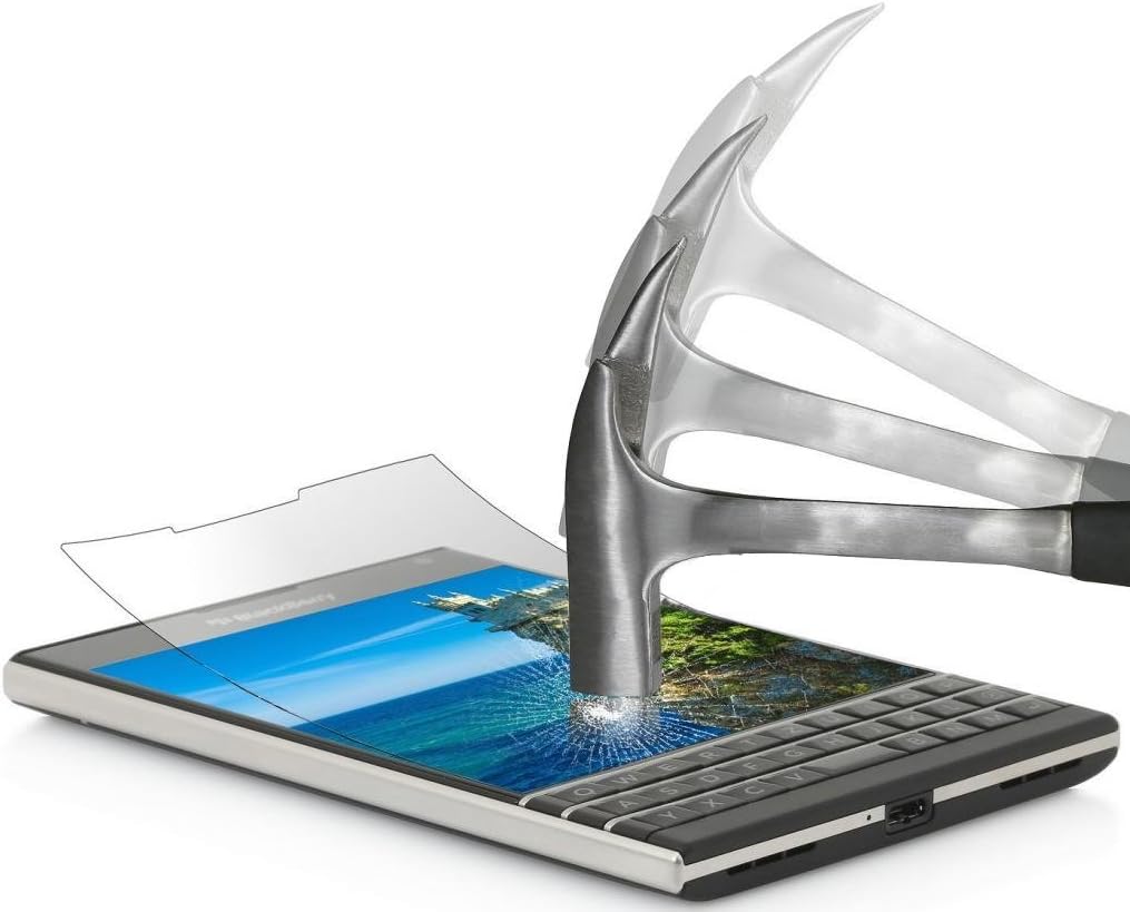 PC CastleBlackBerry Passport Screen Protector, Premium HD Tempered Glass/ Ultra High Definition Invisible & Anti-Bubble