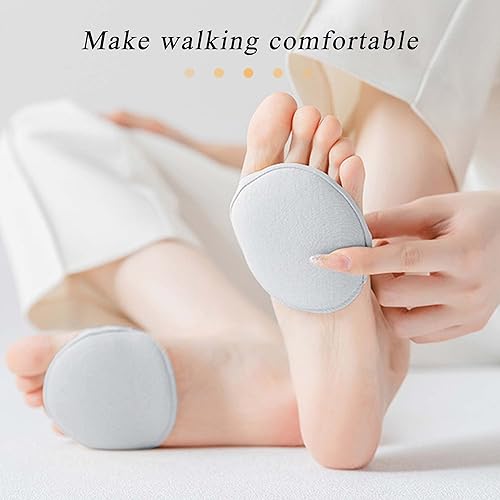 Miniatura 4 de Almohadillas de tela de panal para el antepié, transpirables, suaves, almohadillas de cojín de bola de pie, almohadillas invisibles de medio forro