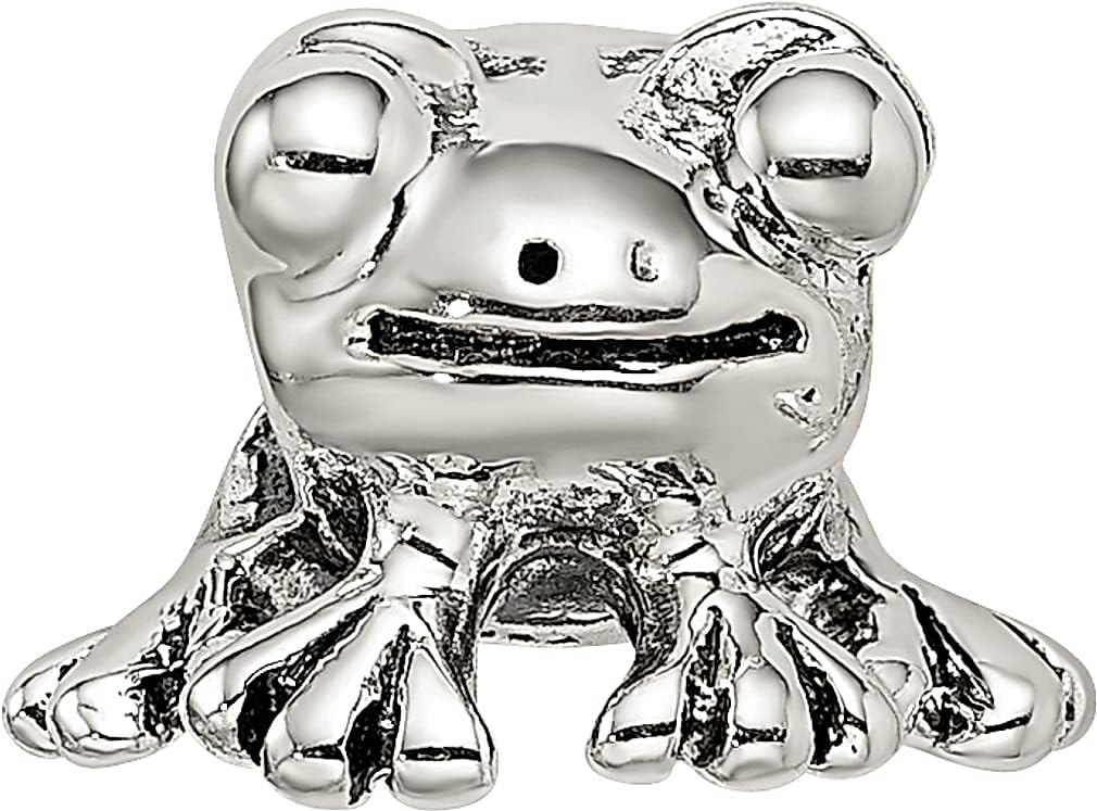 925 Sterling Silver Charm For Bracelet Frog Bead Nature Animal Fine Jewelry For Women Gifts For Her