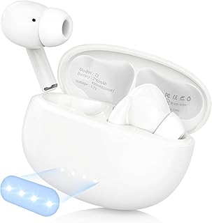 イヤホン Bluetooth6.0 【進化した音質】 ワイヤレスイヤホンノイズキャンセリング 360°臨場感 Hi-Fi音質 ブルートゥースイヤフォン 自動ペアリング IPX6防水 最大24時間再生 イヤフォンLED電量表示 Type-C急速充電 ぶるーとゅーす左右分離型 ハンズフリー通話 マイク内蔵 小型 軽量 iPhone/Android/PC対応 通勤 通学 スポーツ