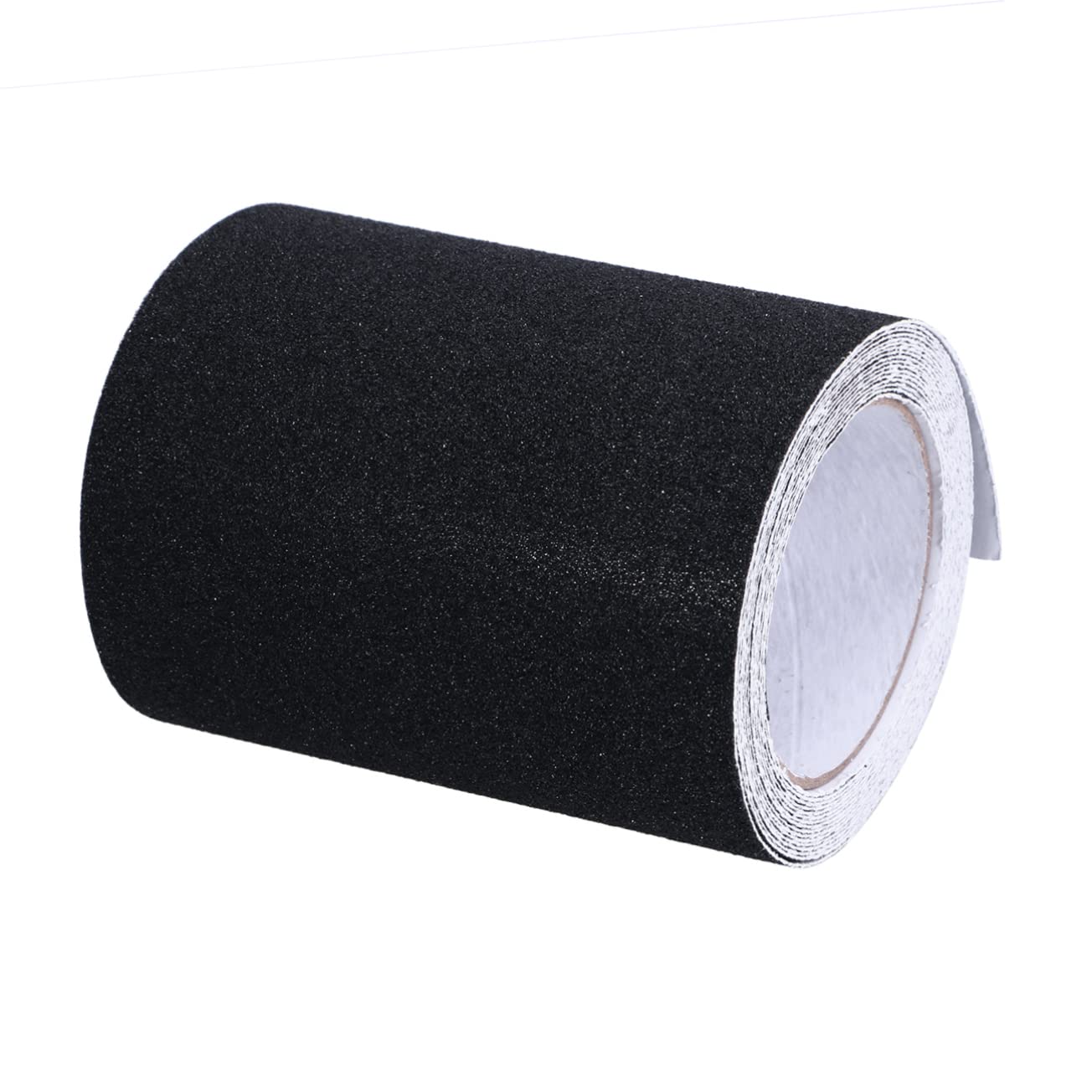 Nastro Antiscivolo Nero per Scale, Strisce 5m X 15cm Tagliabili | Gradini e Rampe, Adesivo in Pvc Pp Pet Alluminio, Superficie Anti-slip per Posa Pratica