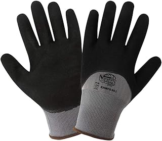 Global Glove 530MFG Tsunami Grip Nitrile Glove, Work, Extra Large, Gray/Black (Case of 72)