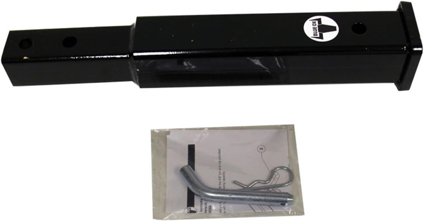 Blue Ox BX88264 12" Receiver Extension, Black