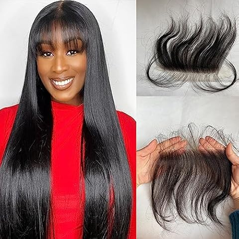 CHARMING YOU HD Lace 6x1 Replacement Bangs Hairpiece Cover